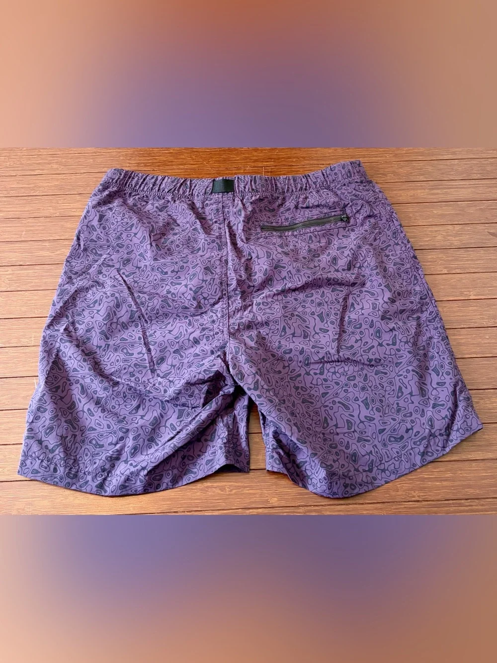 Howlers Bros Shorts Mens 38 Purple Penernales Cargo Hiking Belted 8